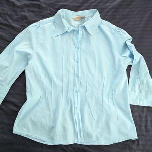 Massini Pleated Button-Up Shirt